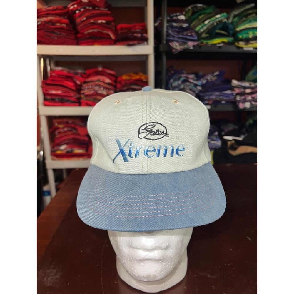 Vintage Gates Hat Extreme Xtreme Light Brown Cream Osterman Cap Headwear VTG
